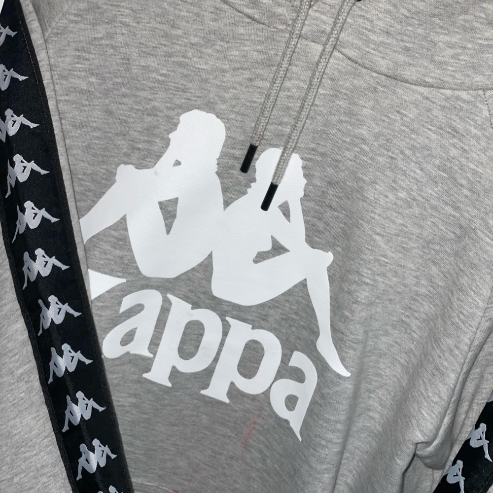 Grey Kappa Hoodie